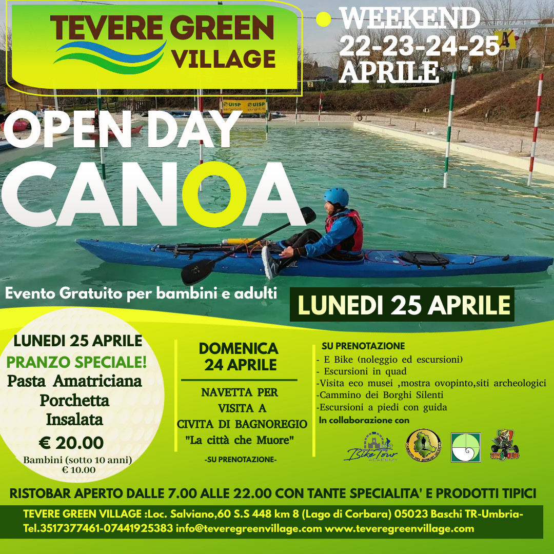 Open Day Canoa 25 aprile 2022